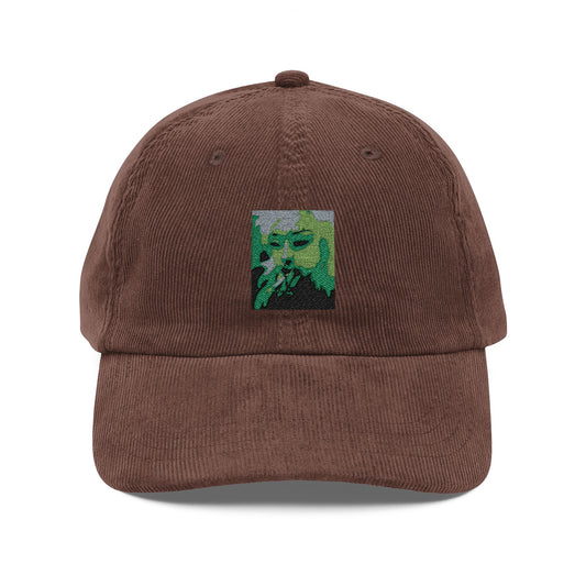 Smoking Girl Vintage Cap