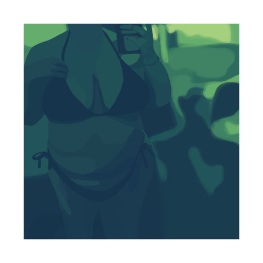 Teal Body Poster
