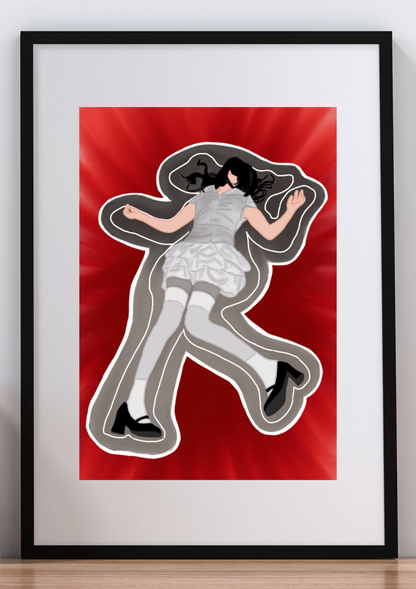Chalk Body Digital Art - maidenless3