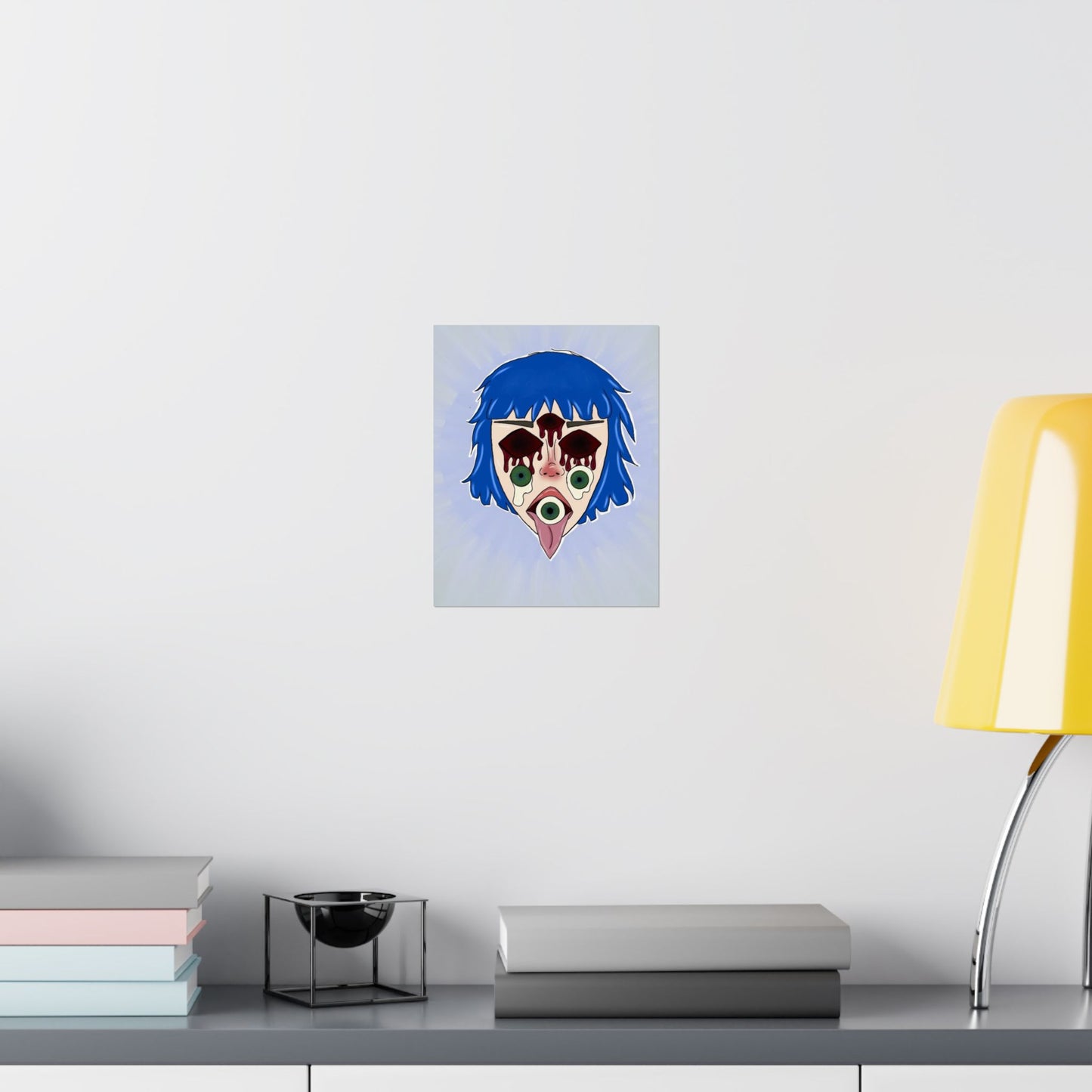 Blue Hair Poster