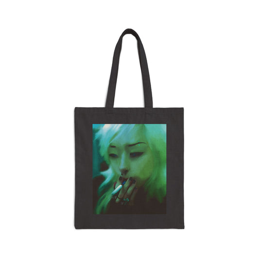 Smoking Girl Tote Bag