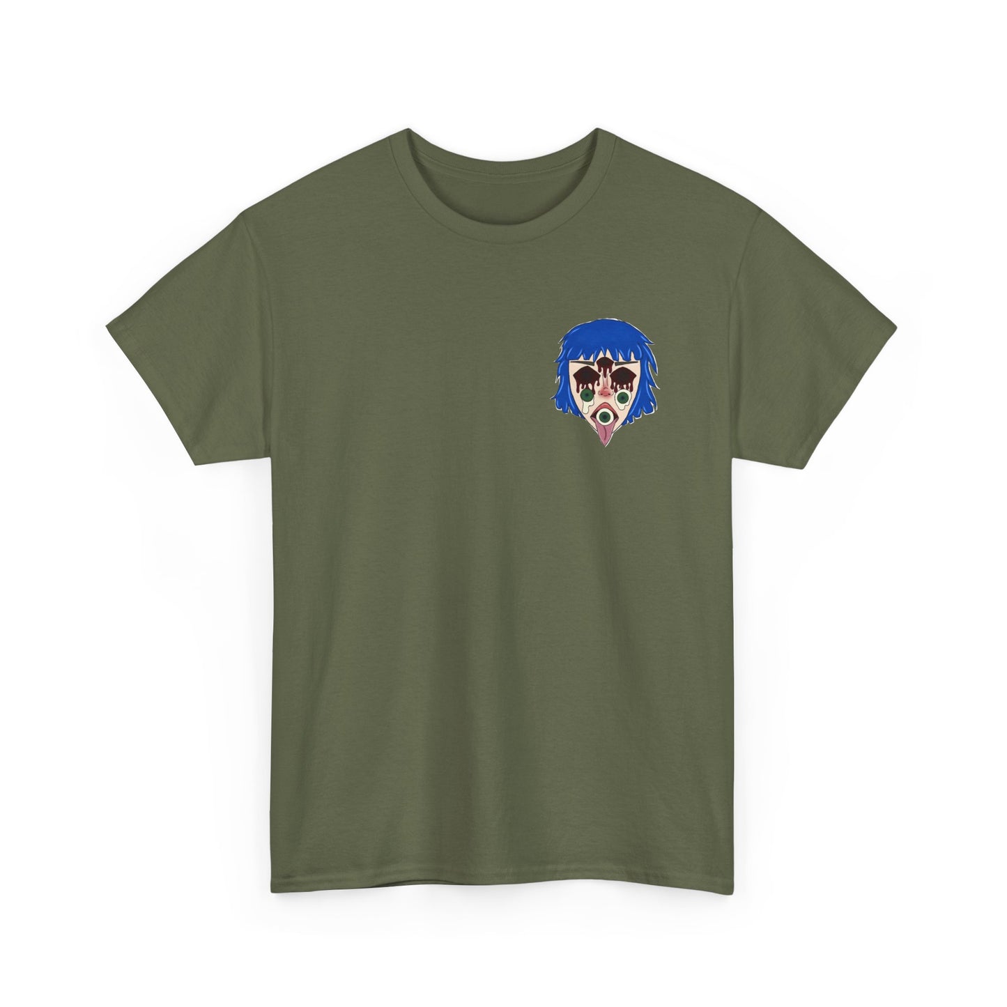 Blue Hair Unisex Tee