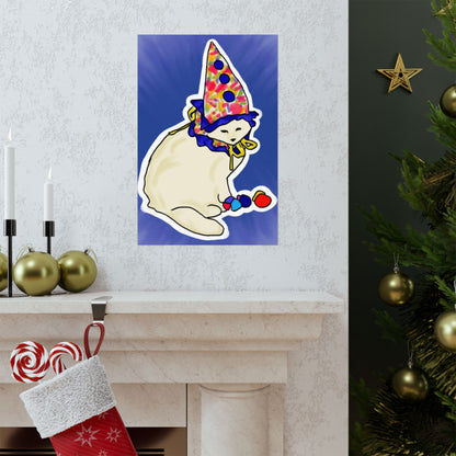 Clown Cat Poster