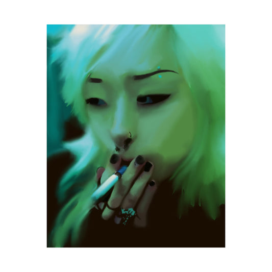 Smoking Girl Poster
