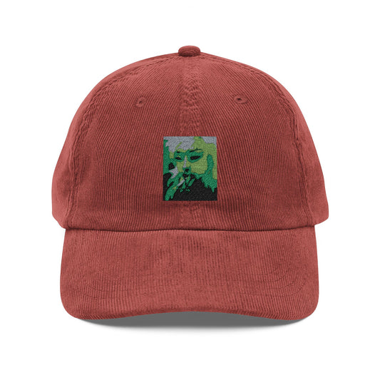 Smoking Girl Vintage Cap