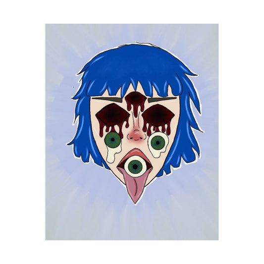 Blue Hair Poster