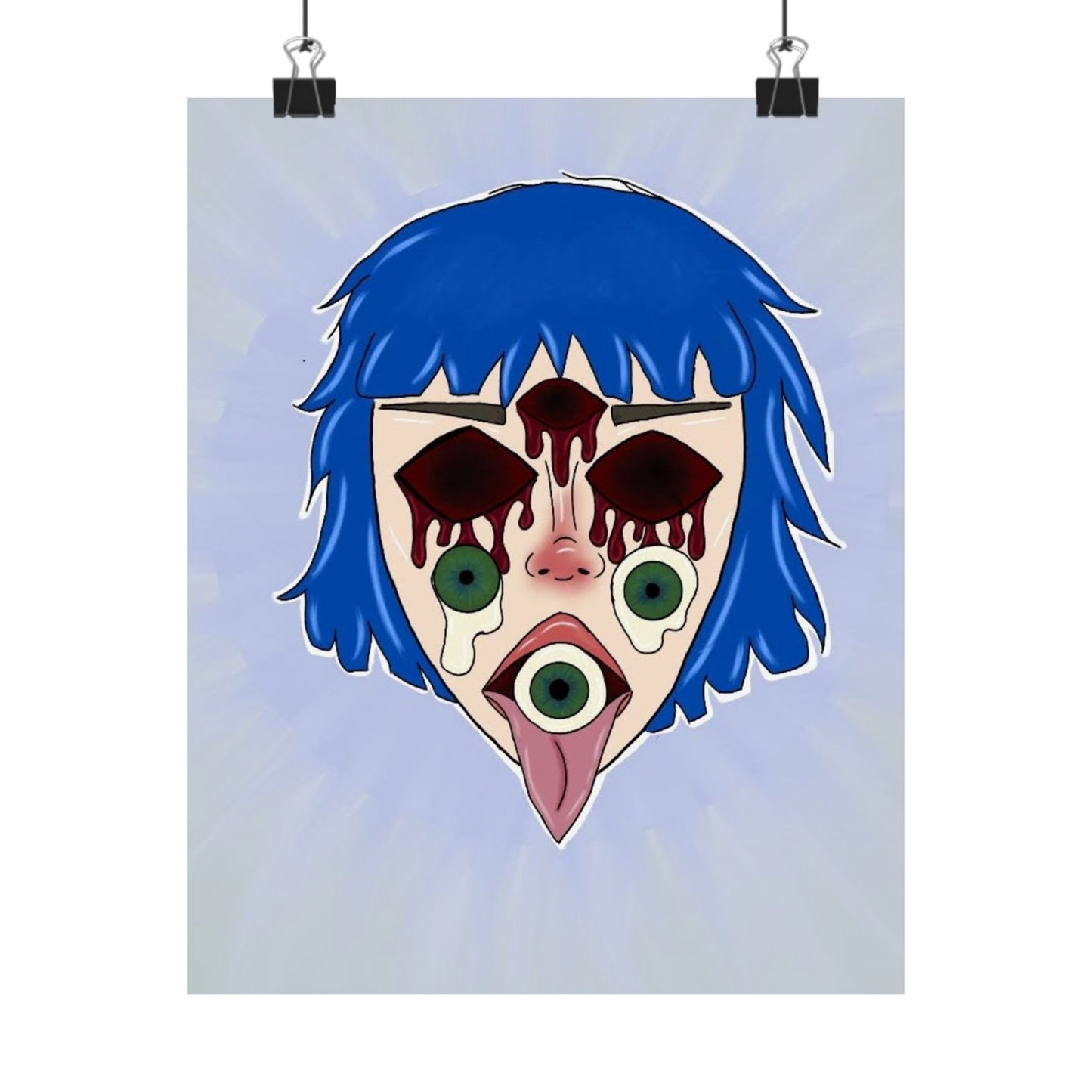 Blue Hair Poster