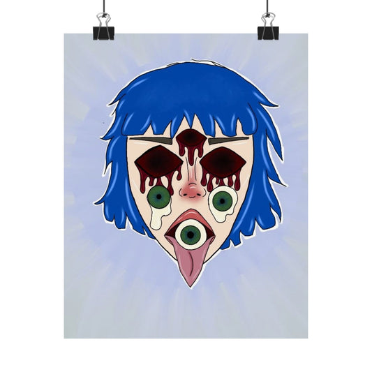 Blue Hair Poster