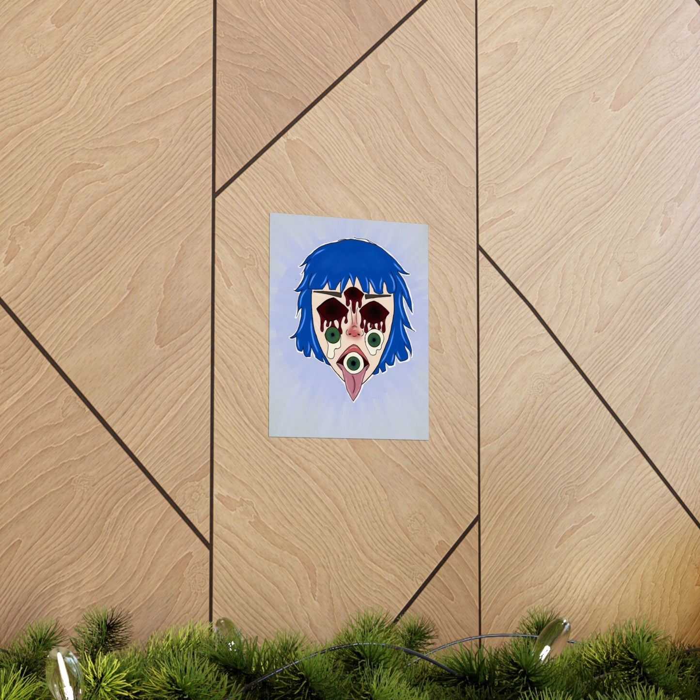 Blue Hair Poster