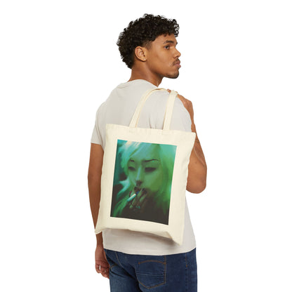 Smoking Girl Tote Bag