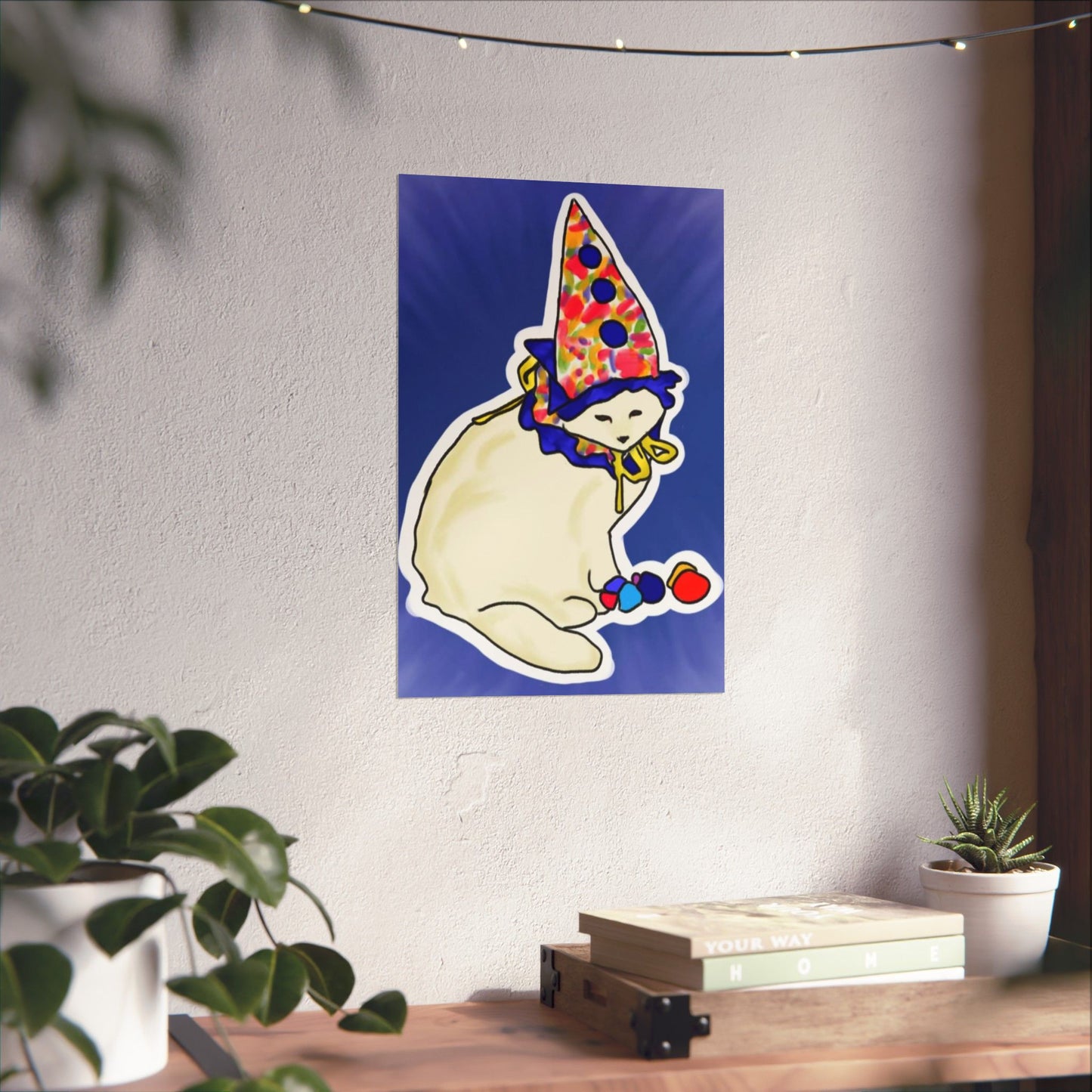 Clown Cat Poster