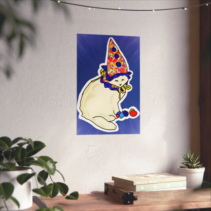 Clown Cat Poster