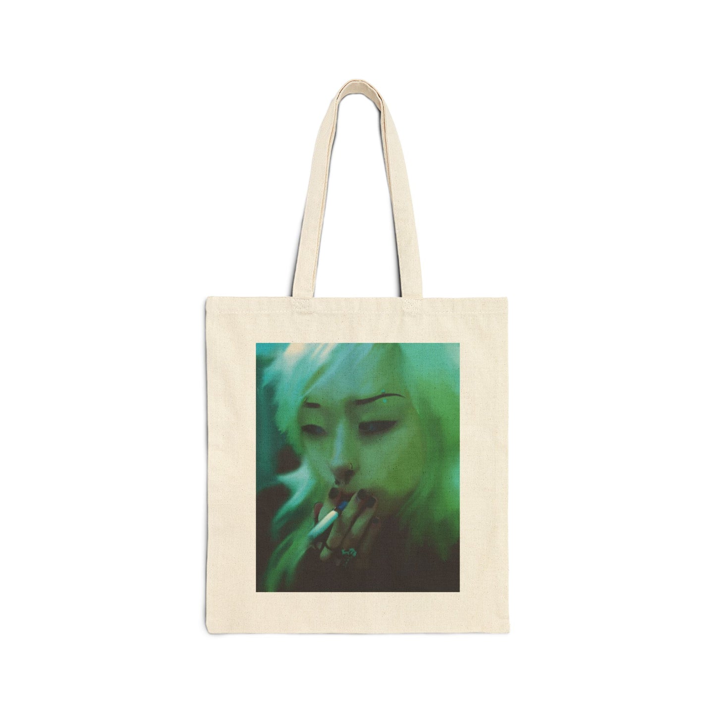 Smoking Girl Tote Bag