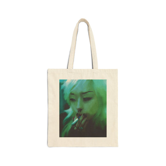 Smoking Girl Tote Bag