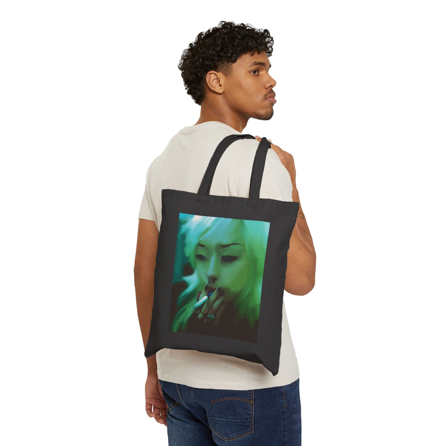 Smoking Girl Tote Bag