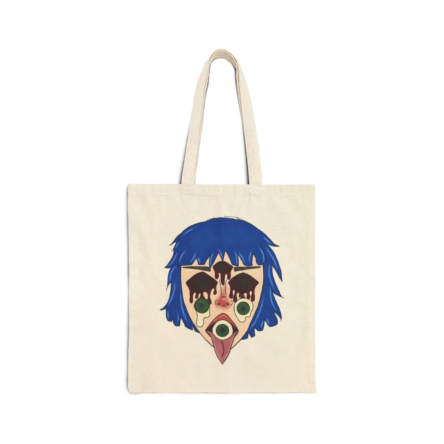 Blue Hair Tote Bag