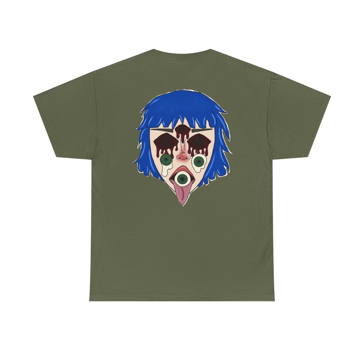 Blue Hair Unisex Tee