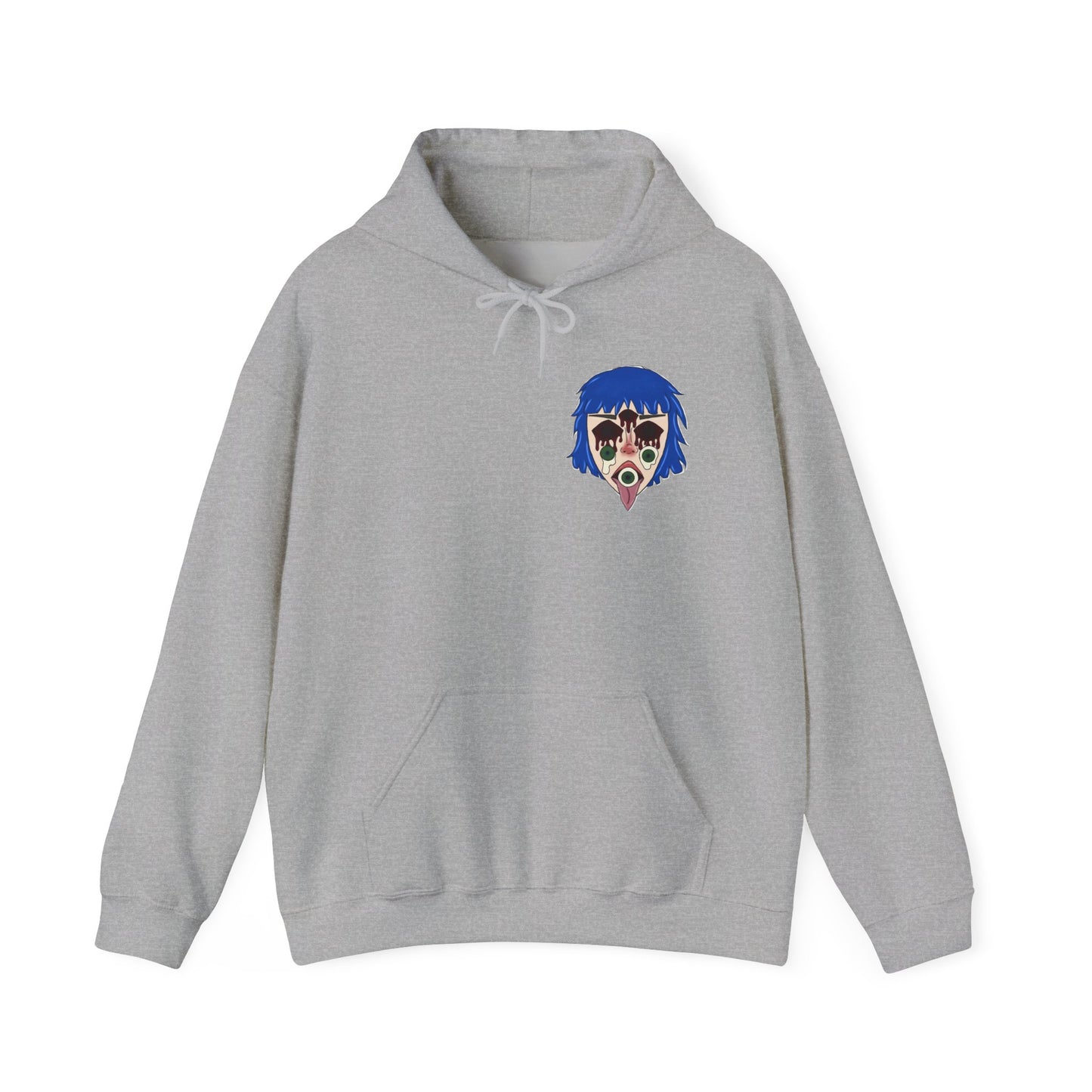 Blue Hair Unisex Hoodie