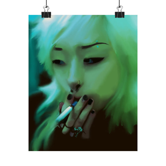 Smoking Girl Poster