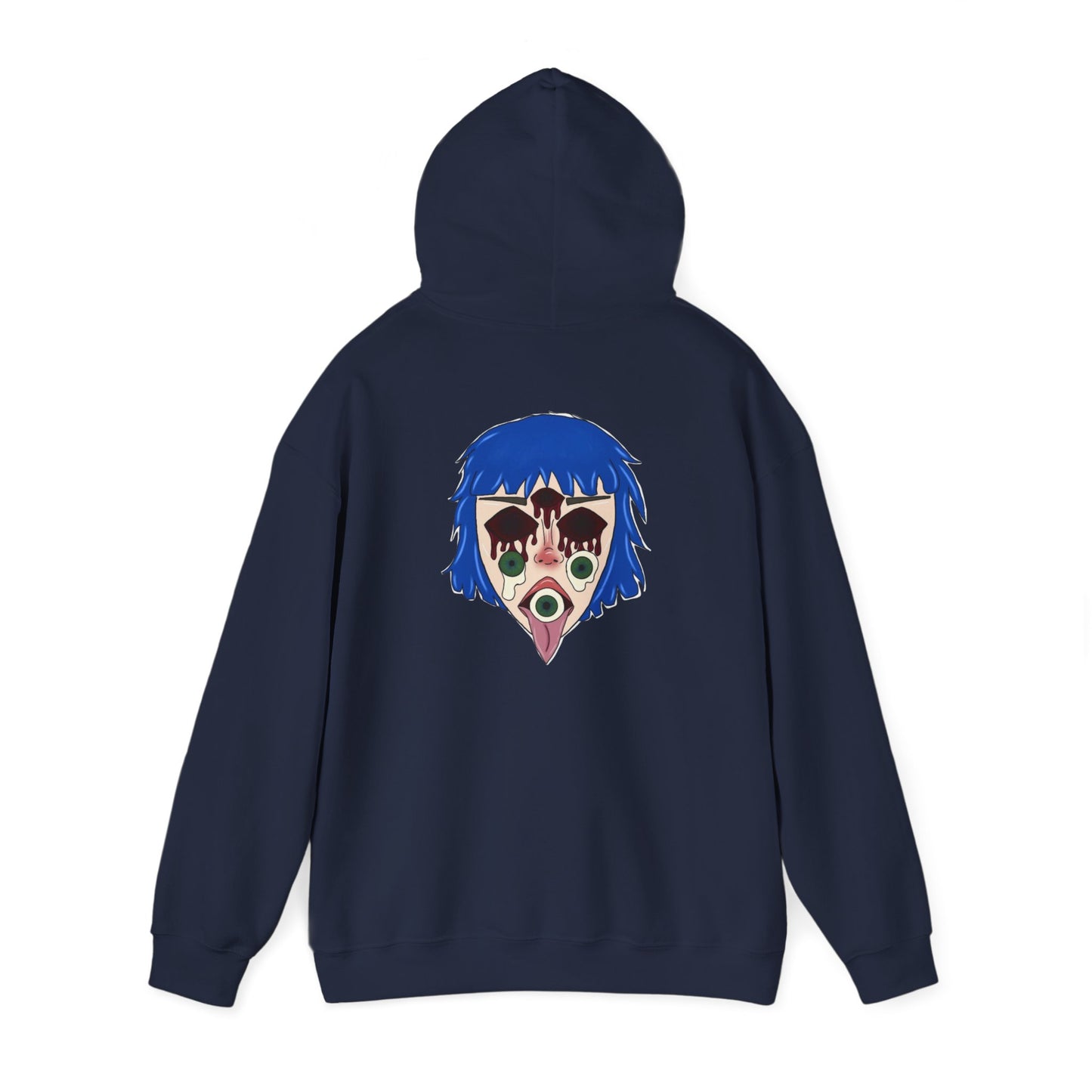 Blue Hair Unisex Hoodie