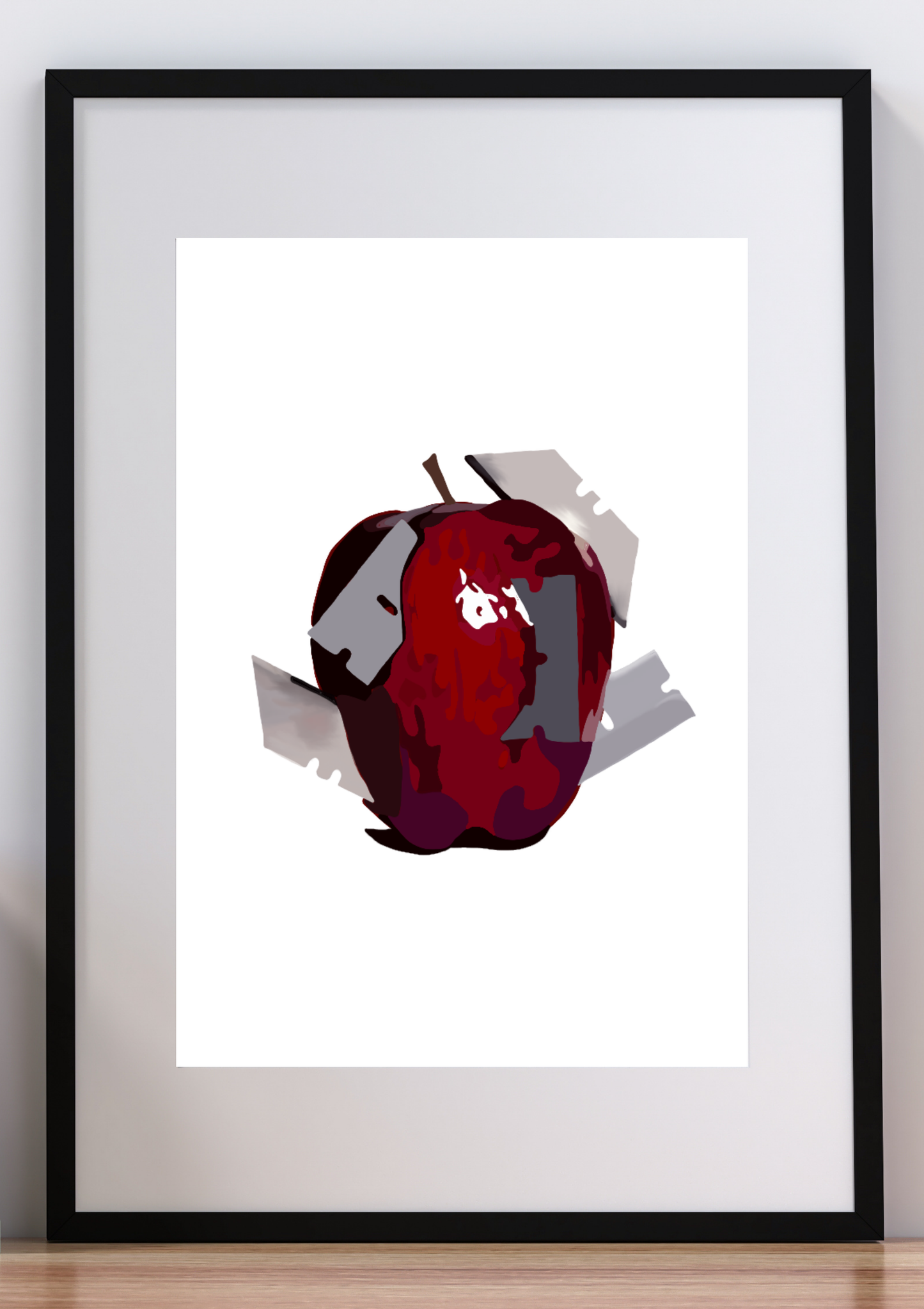 Razor Apple Digital Art