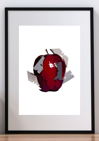 Razor Apple Digital Art