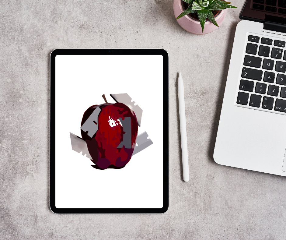 Razor Apple Digital Art