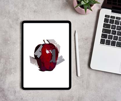 Razor Apple Digital Art