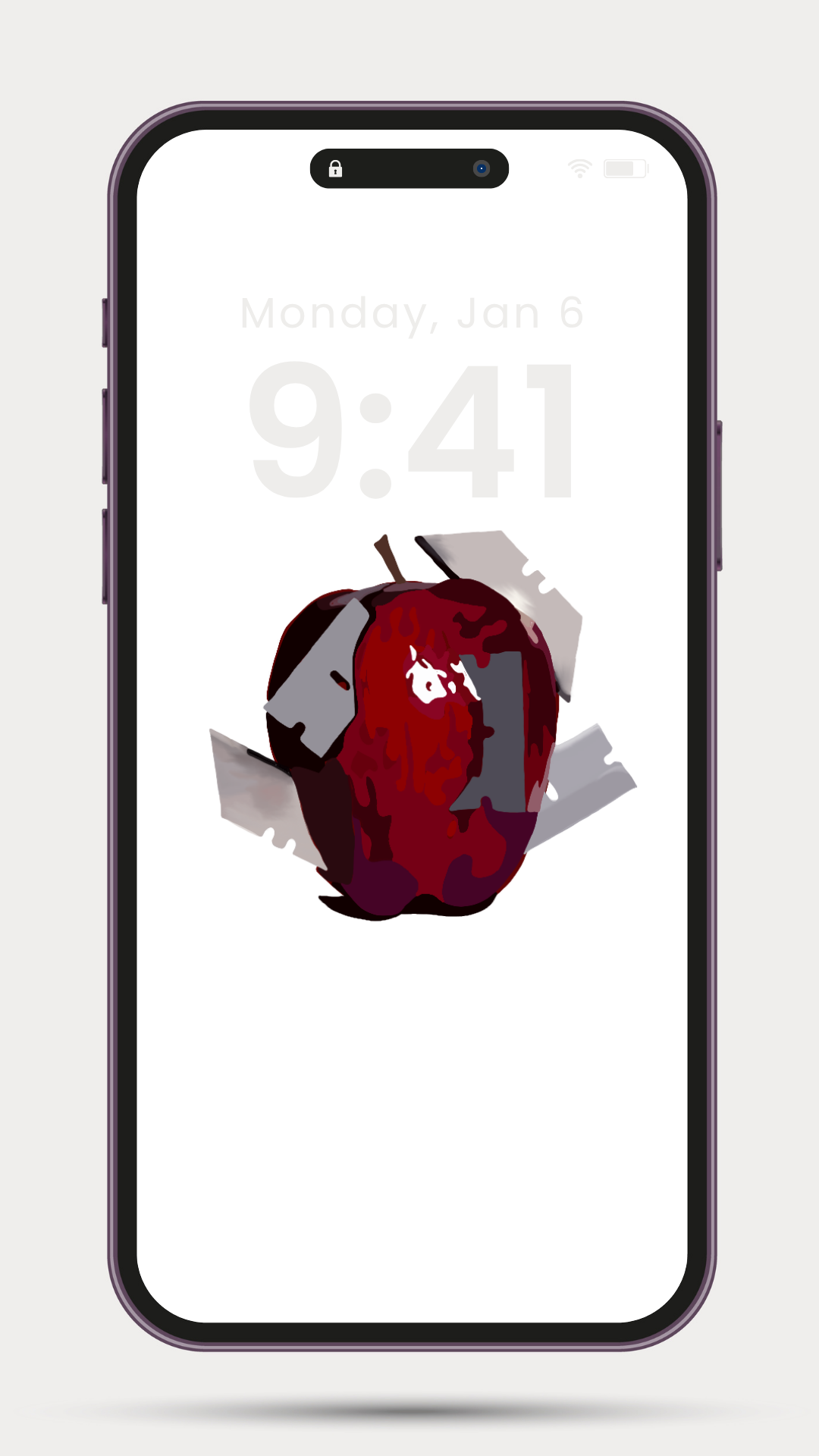 Razor Apple Digital Art