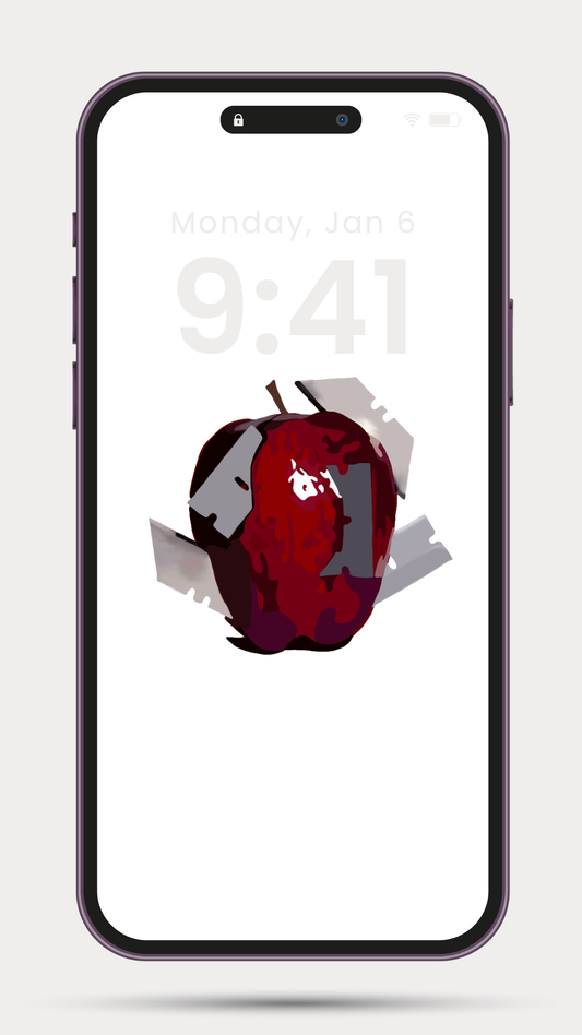 Razor Apple Digital Art