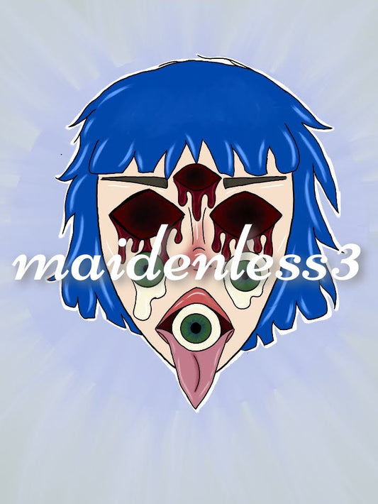 Blue Hair Digital Art