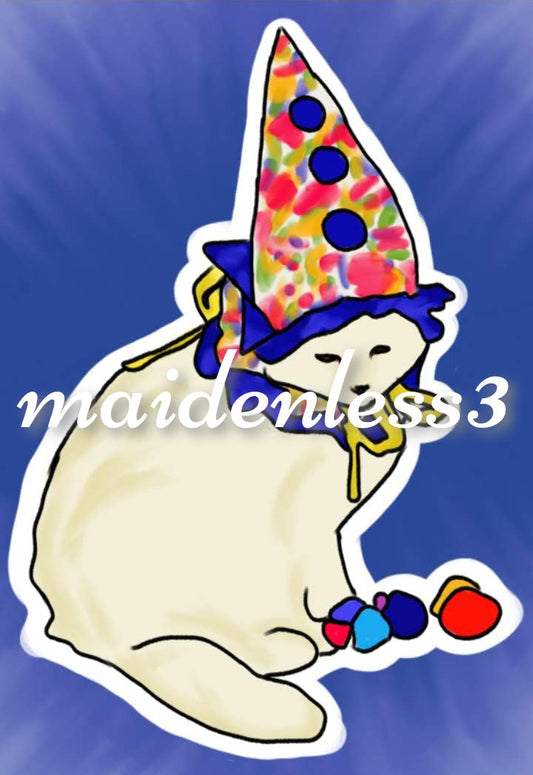 Clown Cat Digital Art