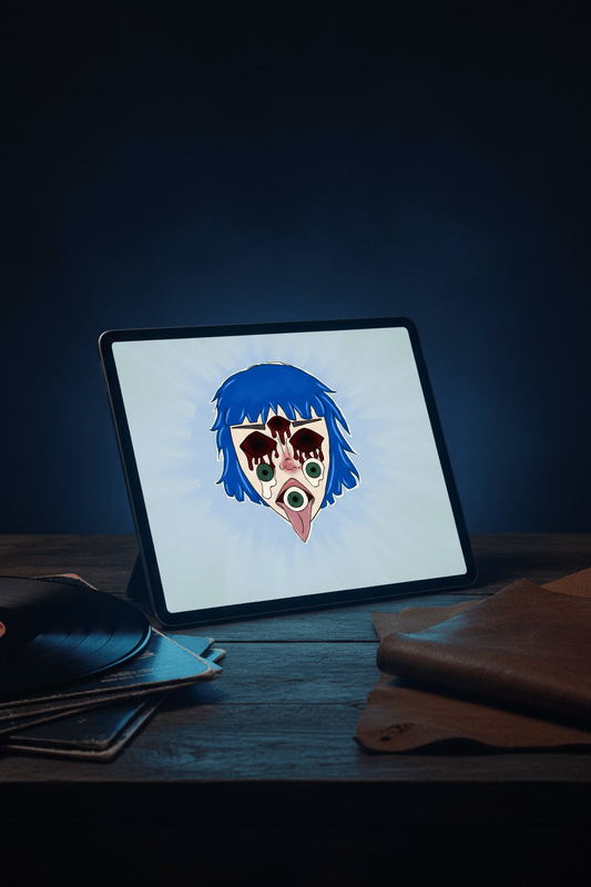 Blue Hair Digital Art - maidenless3