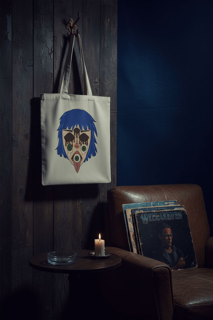 Blue Hair Tote Bag - maidenless3
