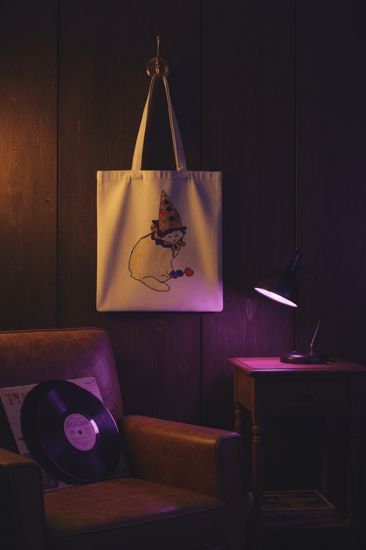 Clown Cat Tote Bag - maidenless3