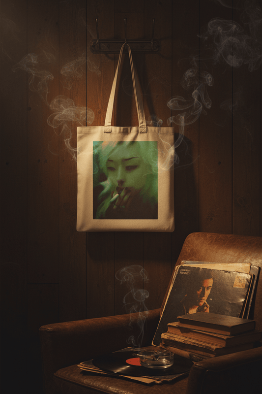 Smoking Girl Tote Bag - maidenless3