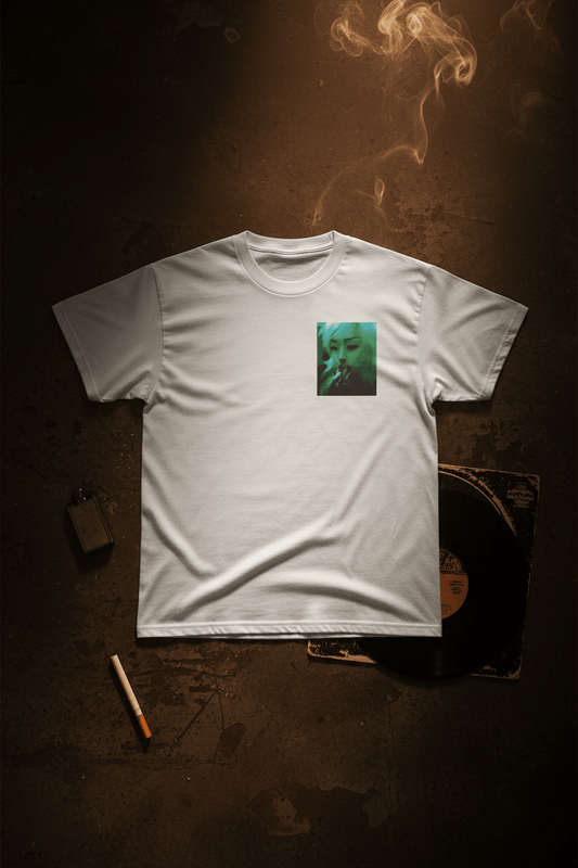 Smoking Girl Unisex Tee - maidenless3