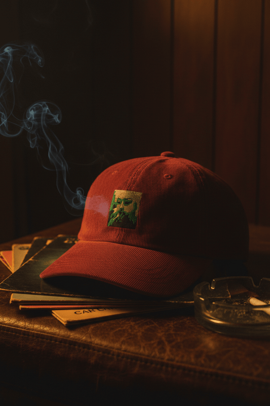 Smoking Girl Vintage Cap - maidenless3