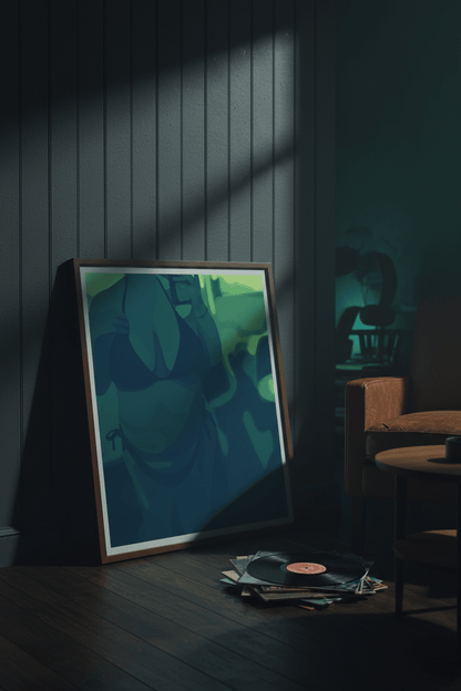Teal Body Poster - maidenless3