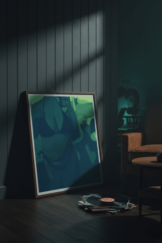 Teal Body Poster - maidenless3