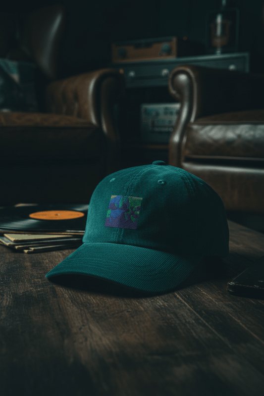 Teal Body Vintage Cap - maidenless3